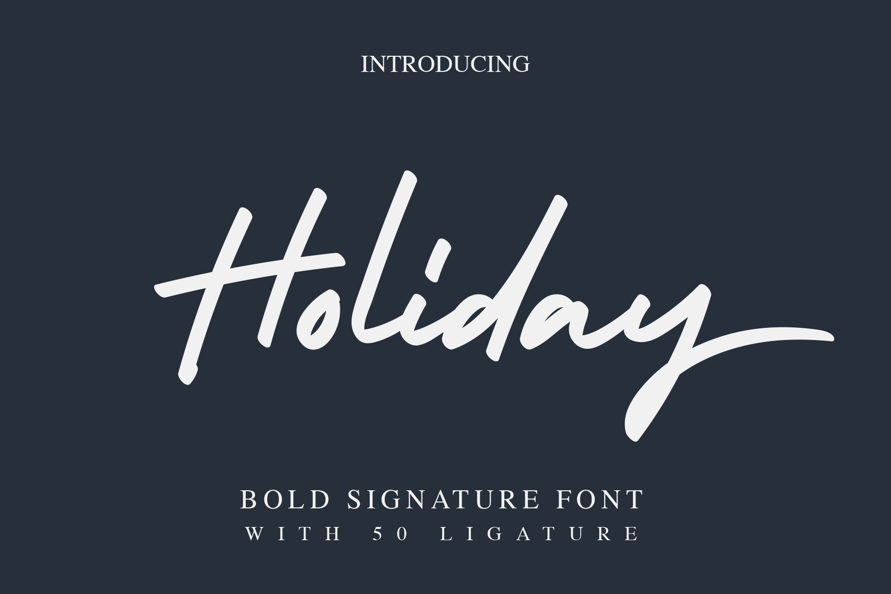 Download Holiday Bold Font Free - Festive Display Style