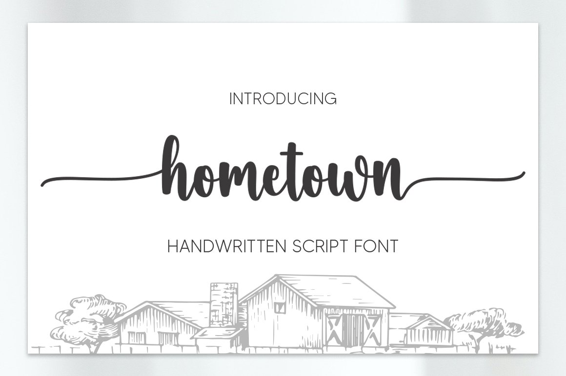 Hometown Font: Kostenlose Schriftart für kreative Designs