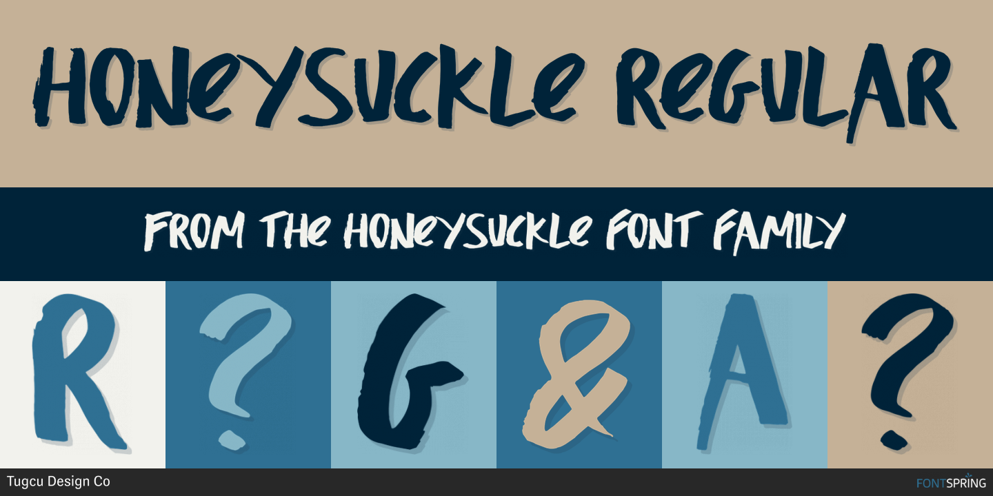 Скачайте бесплатно шрифт Honeysuckle Typeface - стильный и современный