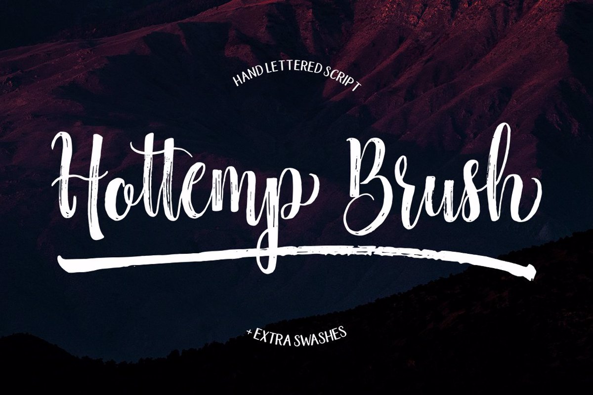 Free Download Hottemp Brush Font - Stylish Handwritten Design