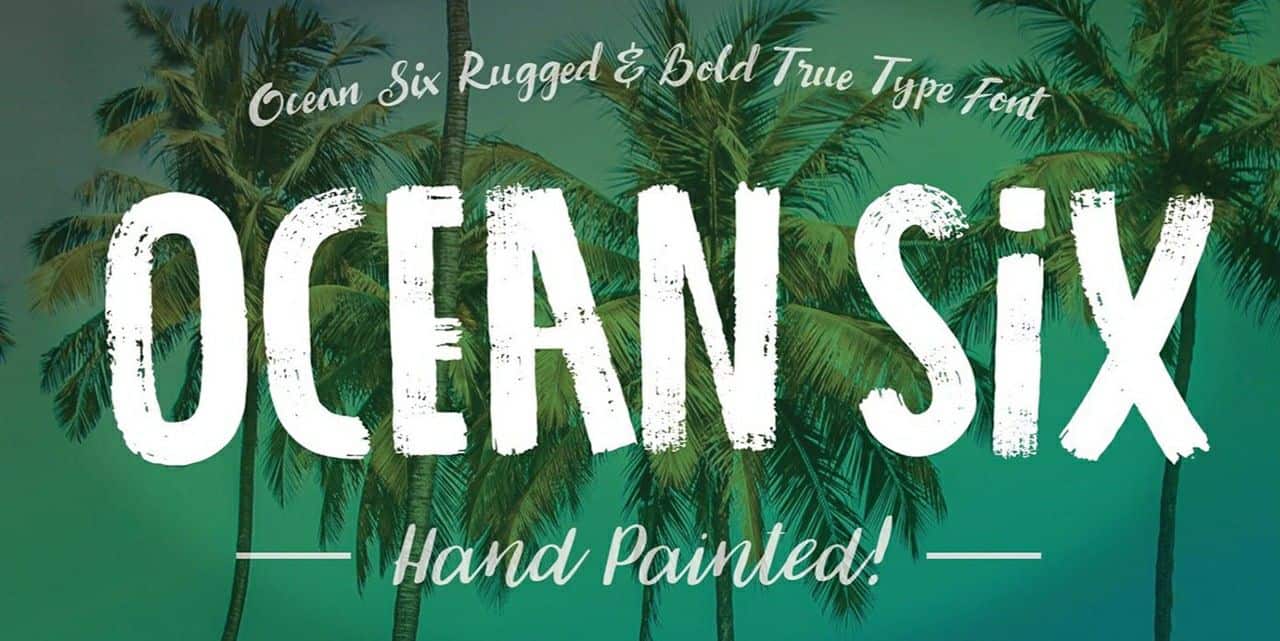 Jetzt Ocean Six Schriftart kostenlos herunterladen - Modern und Stilvoll