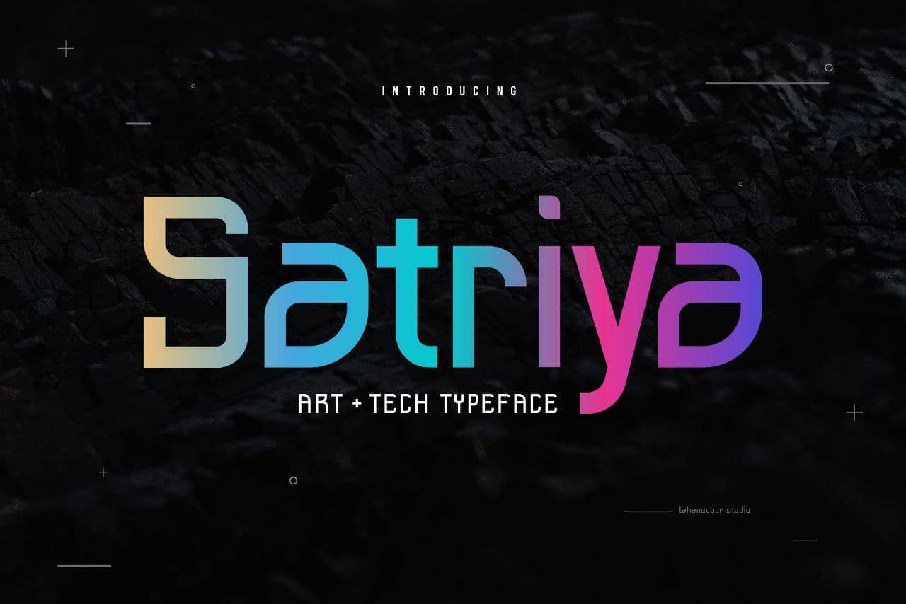 Download Satriya Font Free - Unique Gothic Style Typeface