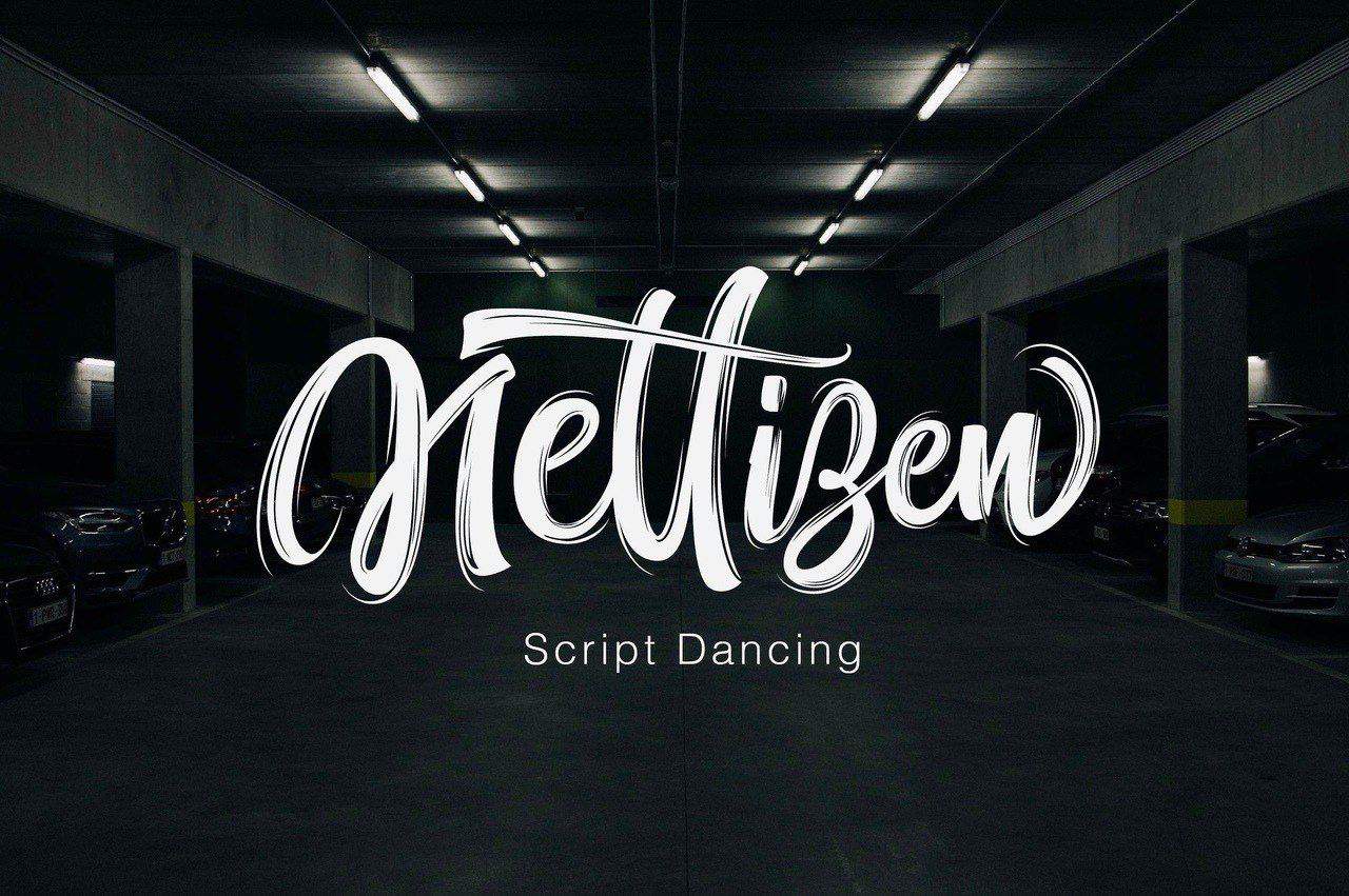 Nettizen Schriftart herunterladen - Moderner und verspielter Stil