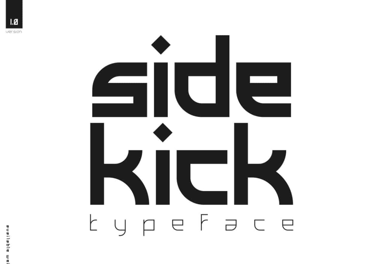 Скачайте бесплатно шрифт Side Kick - современный стиль для дизайна