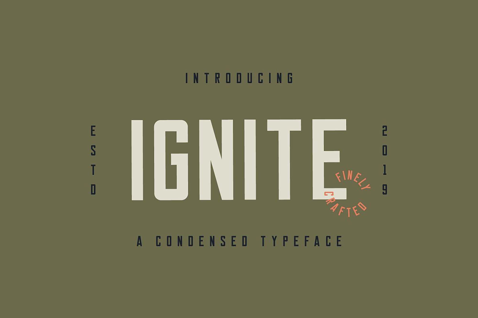 Laden Sie die Ignite Schriftart kostenlos herunter - Modern und Effizient