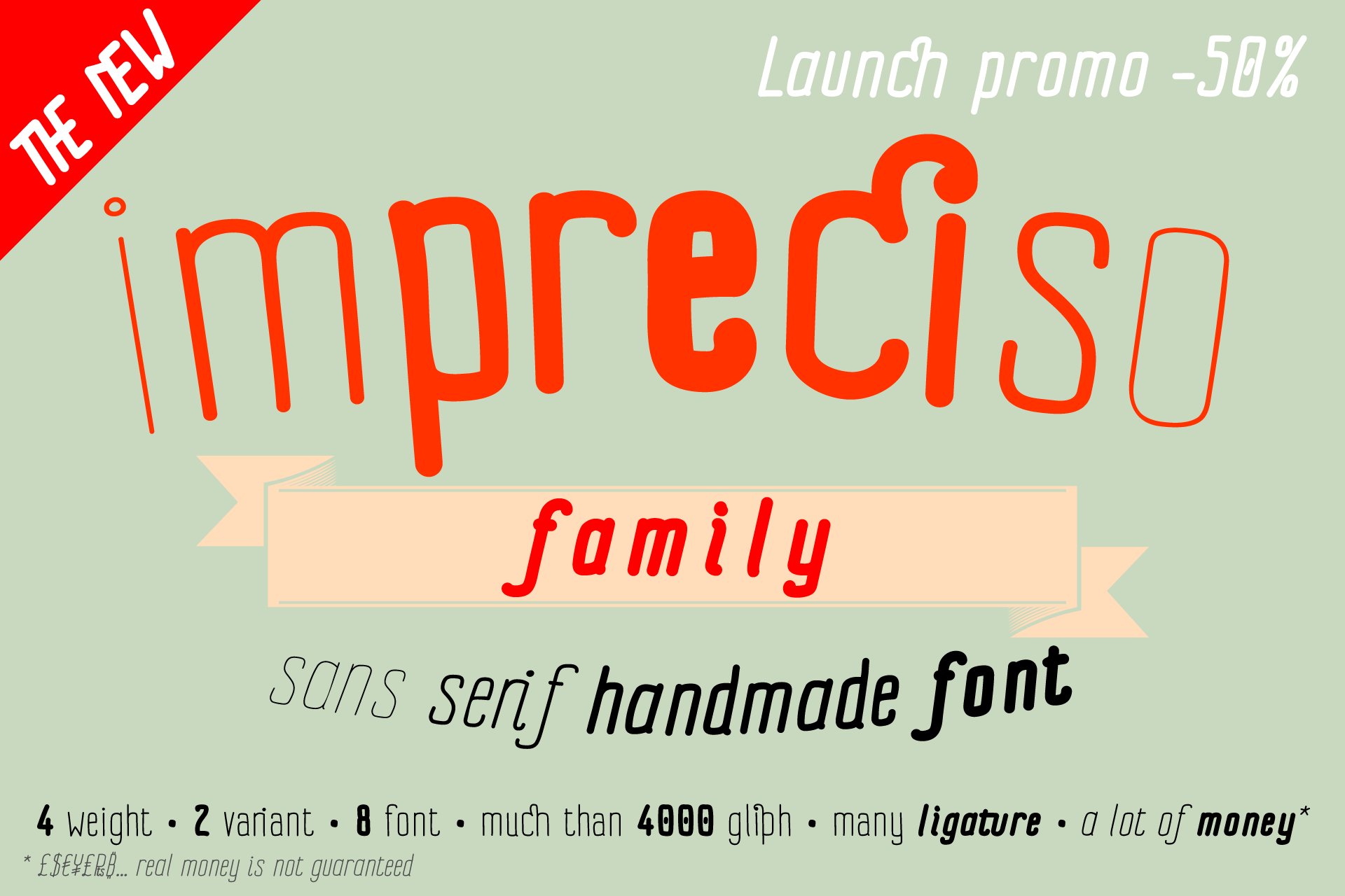 Laden Sie die Impreciso Schriftart kostenlos herunter - Kreative Handlettering-Stil