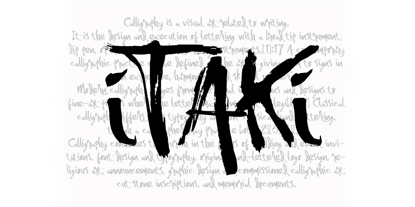 Free Download Itaki Calligraphic Typeface - Artistic Elegance