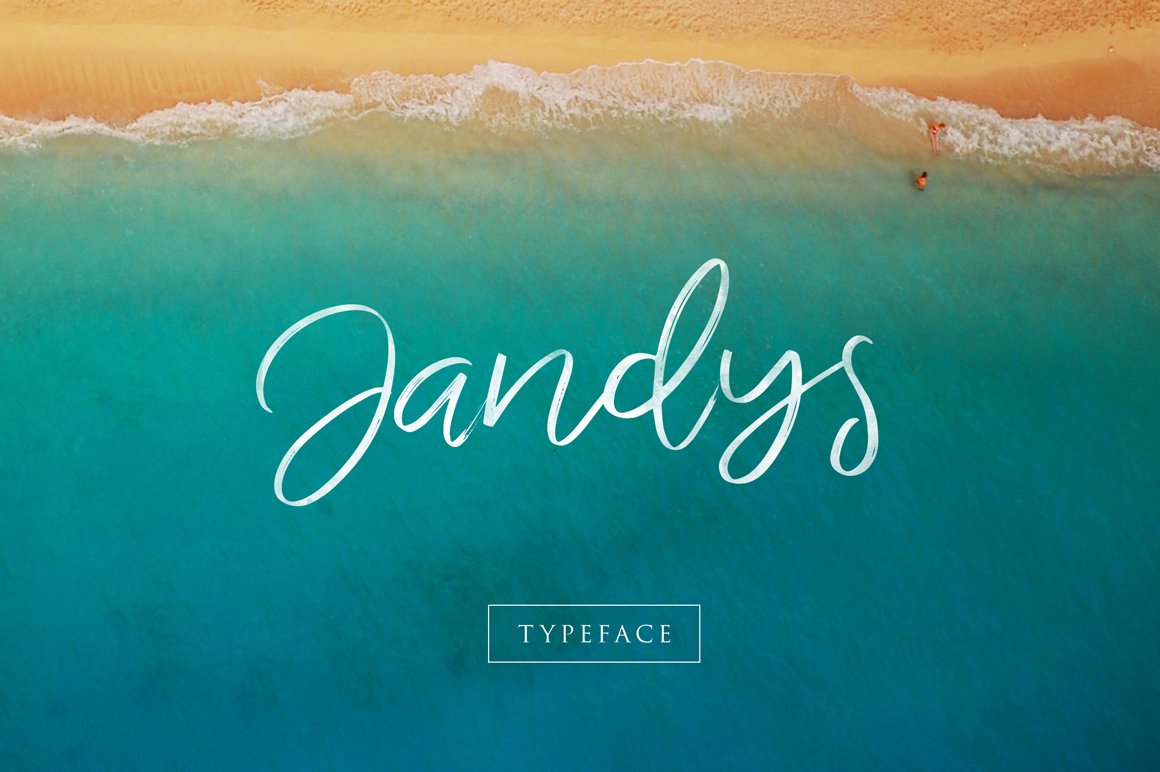 Laden Sie Jandys Typeface kostenlos herunter - Einzigartige, moderne Schriftart