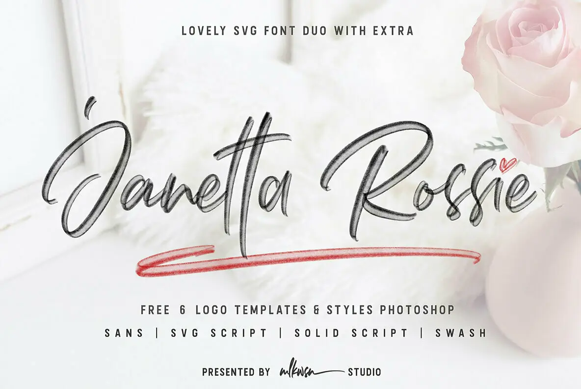 Download Janetta Rossie Free - Charming Elegant Typeface