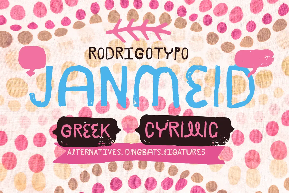 Download Janmeid Greek Cyrillic Font Free - Unique Typeface