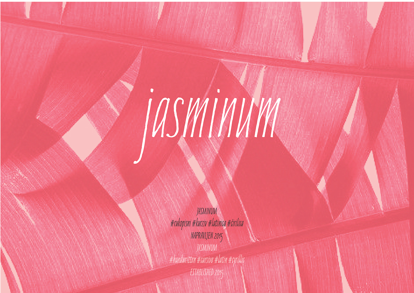 Jasminum Font - Download Free Elegant Floral Typeface