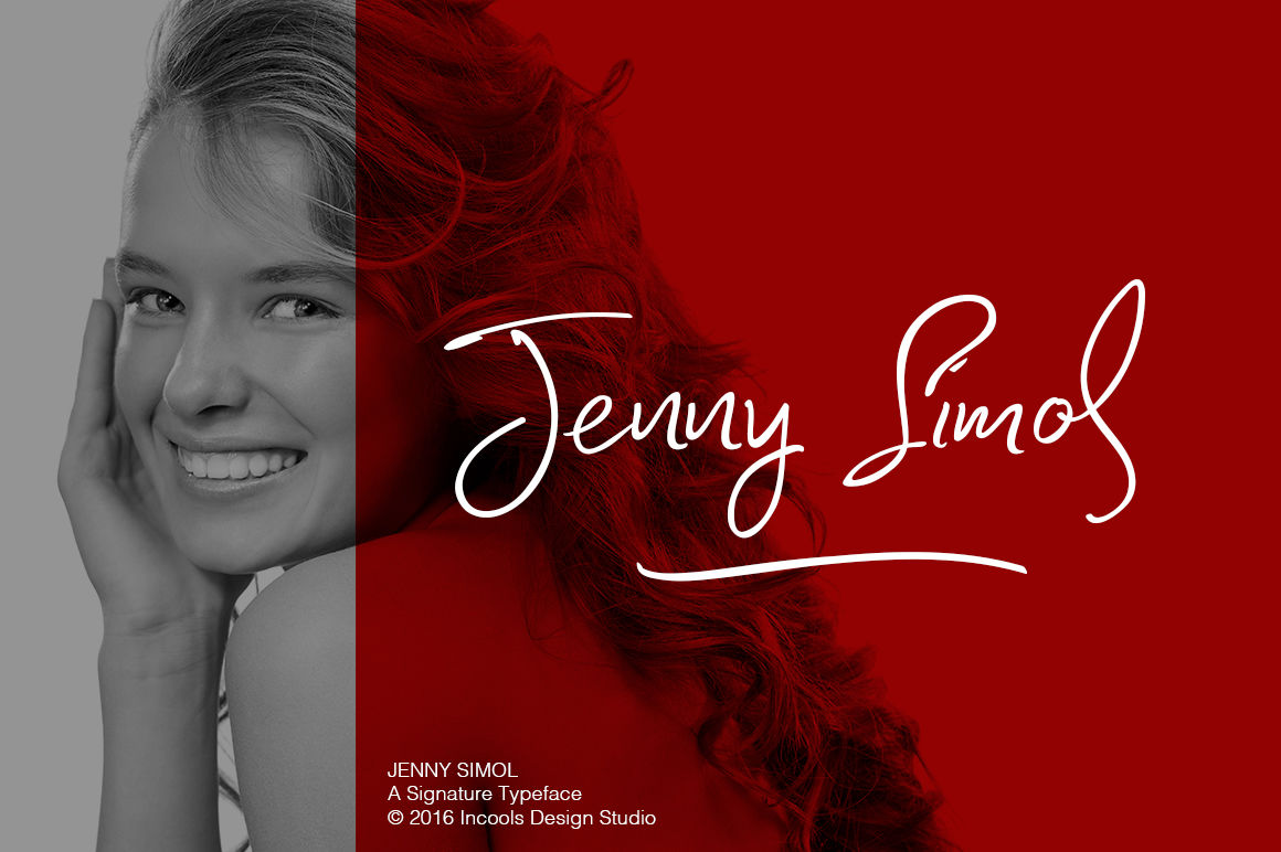 Kostenloser Download der Jenny Simol Schriftart – Eleganter Schriftstil