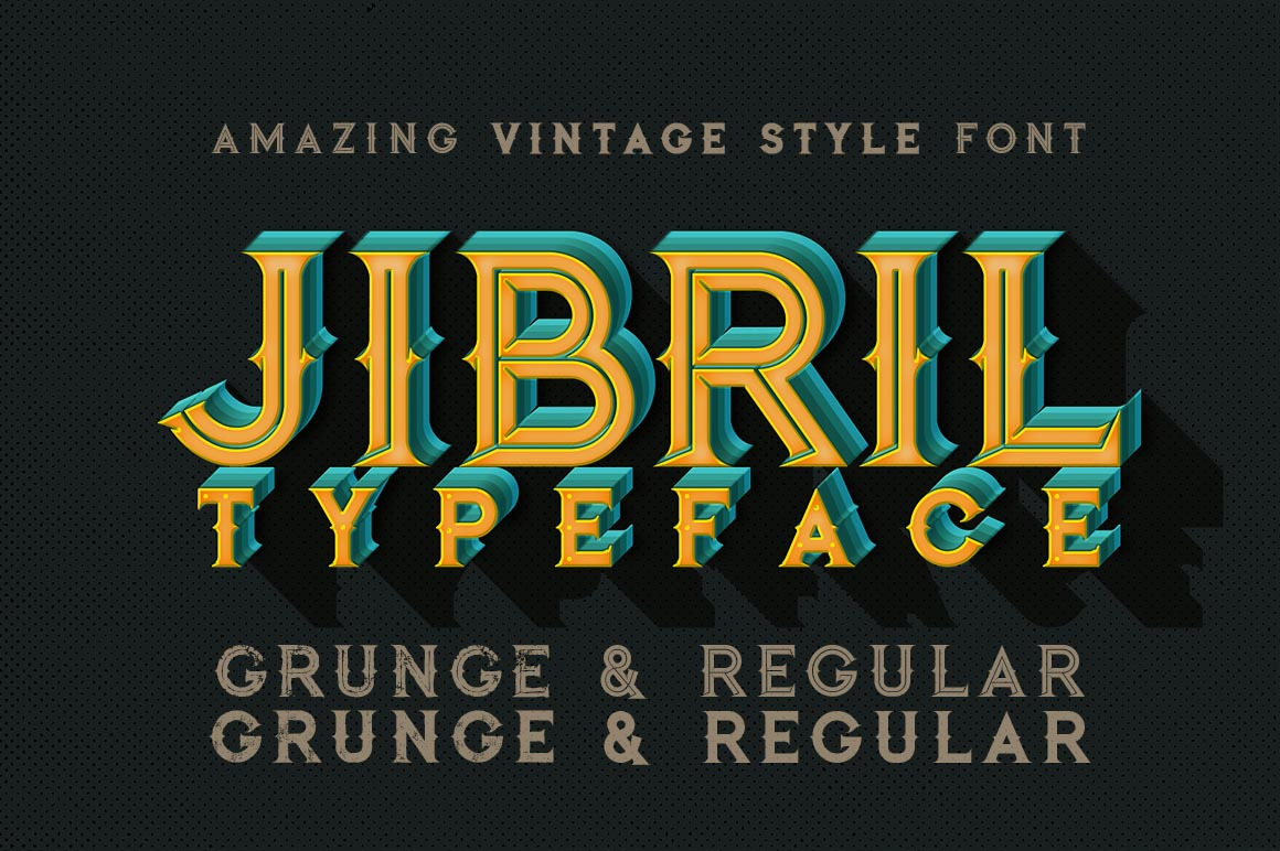 Download Jibril Vintage Style Font Free - Retro Design Delight