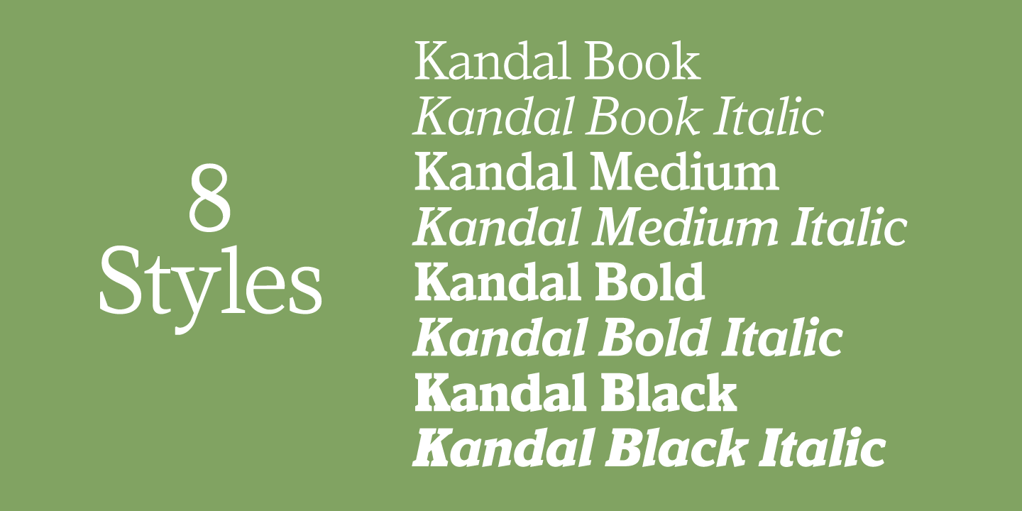 Download Kandal Font Free - Versatile Modern Typeface