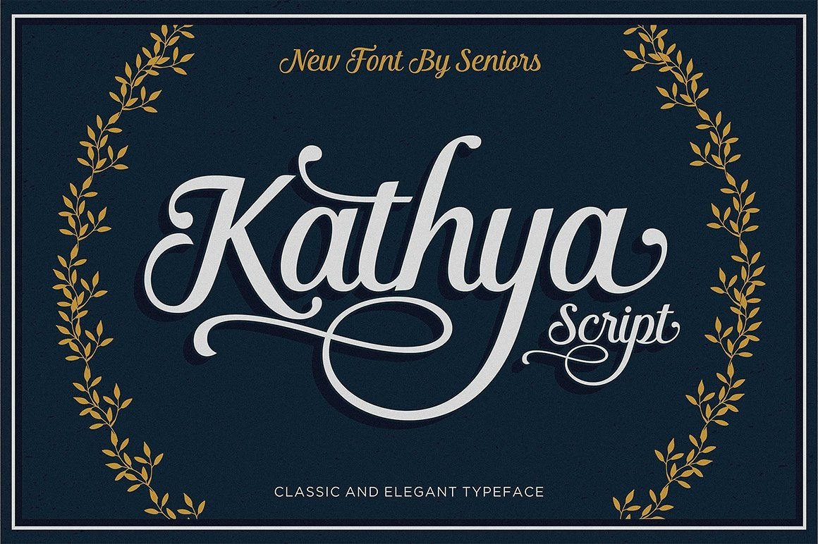 Скачайте бесплатно шрифт Kathya Script - элегантная каллиграфия для ваших проектов