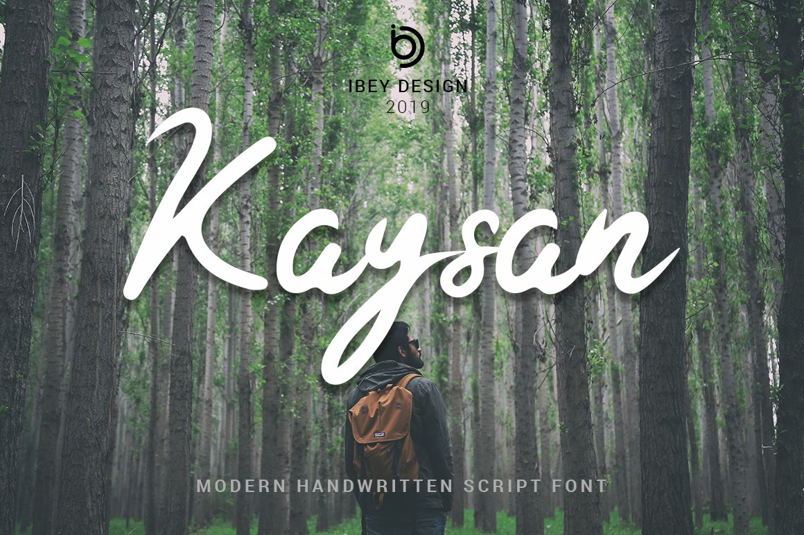 Скачайте Kaysan - современный шрифт для креативного дизайна