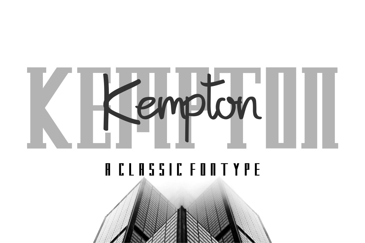 Download Kempton Font Free - Stylish and Versatile Typeface