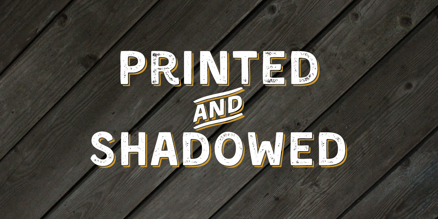 Download Kent 4F Printed Shadowed - Free Bold Retro Font