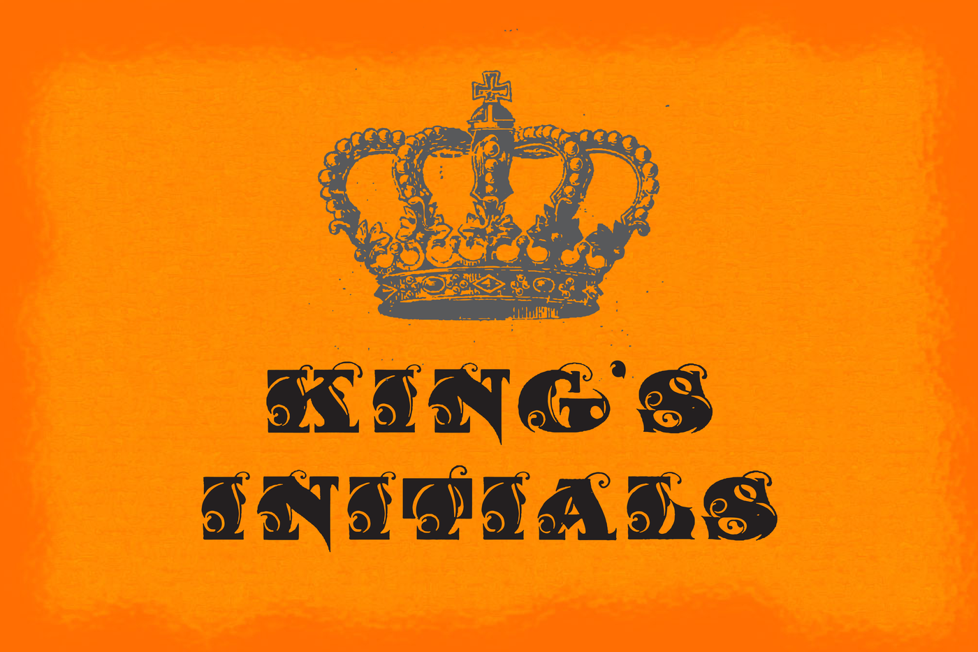 Скачайте Kings Initials - стильный шрифт для именной типографии