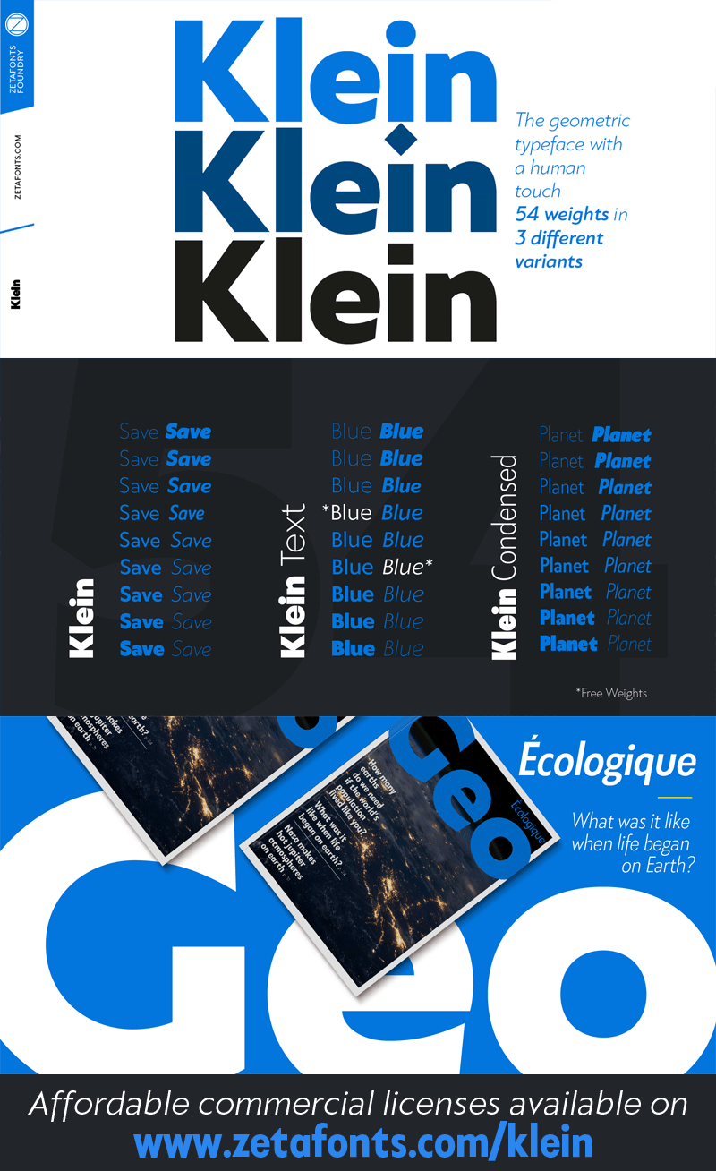 Download Klein Font Free - Versatile Modern Typeface