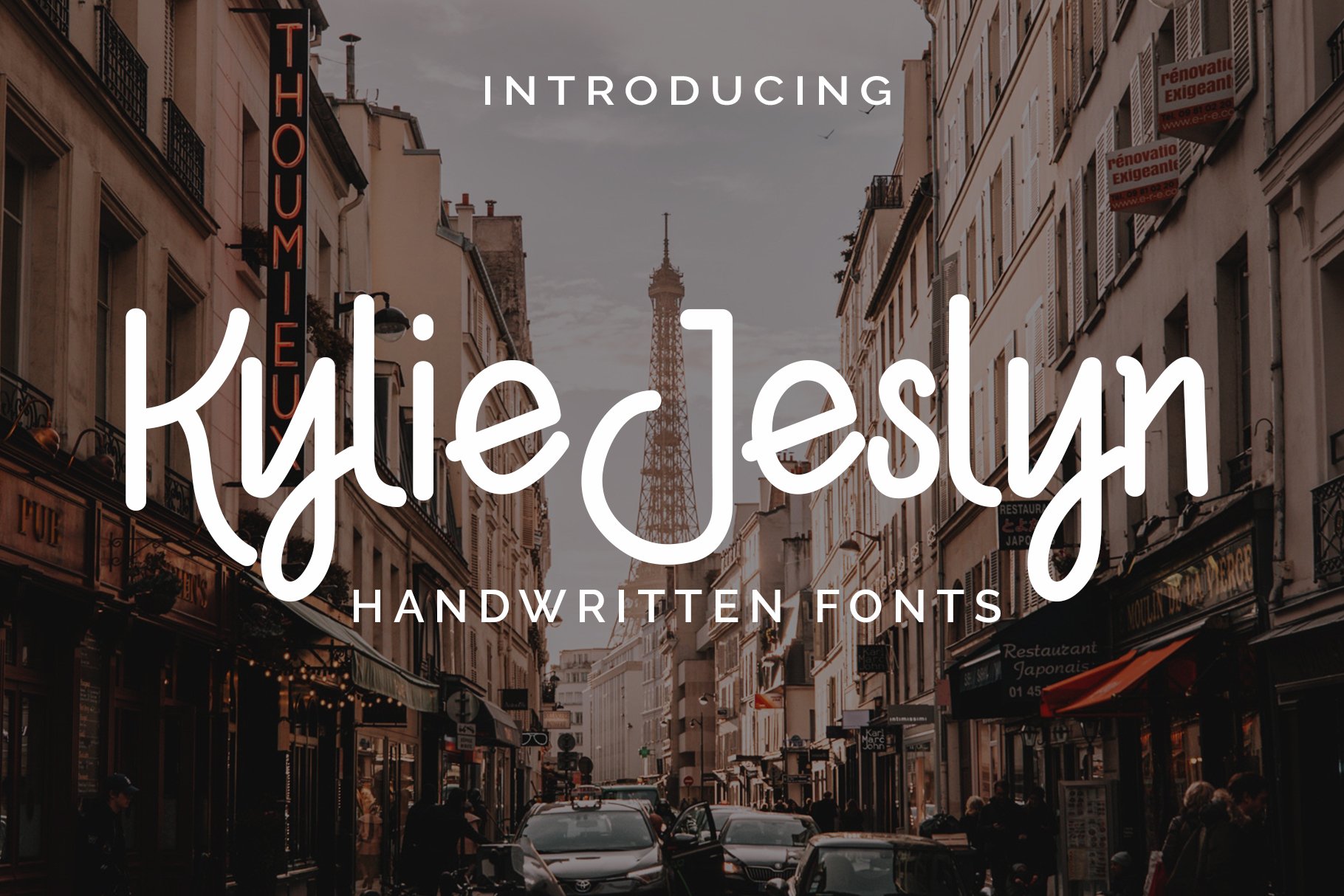 Kylie Jeslyn Schriftart kostenlos herunterladen - Elegante Schrift für kreative Designs