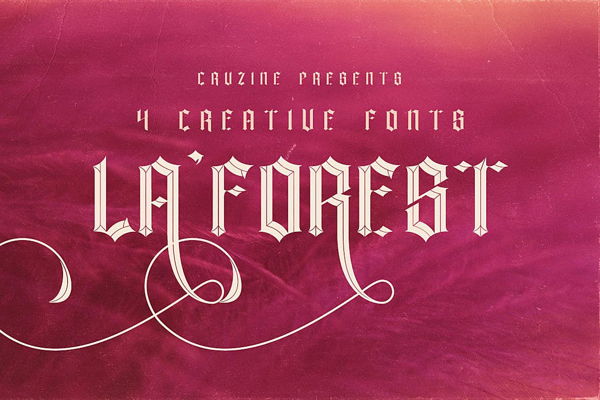 Скачайте La Forest Typeface - стильный и современный шрифт бесплатно