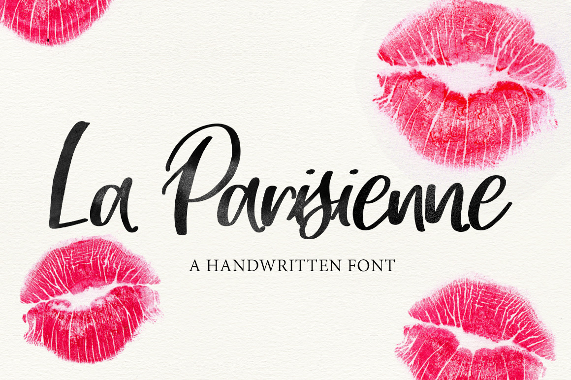 Скачайте бесплатно шрифт La Parisienne Brush Script - искусство каллиграфии