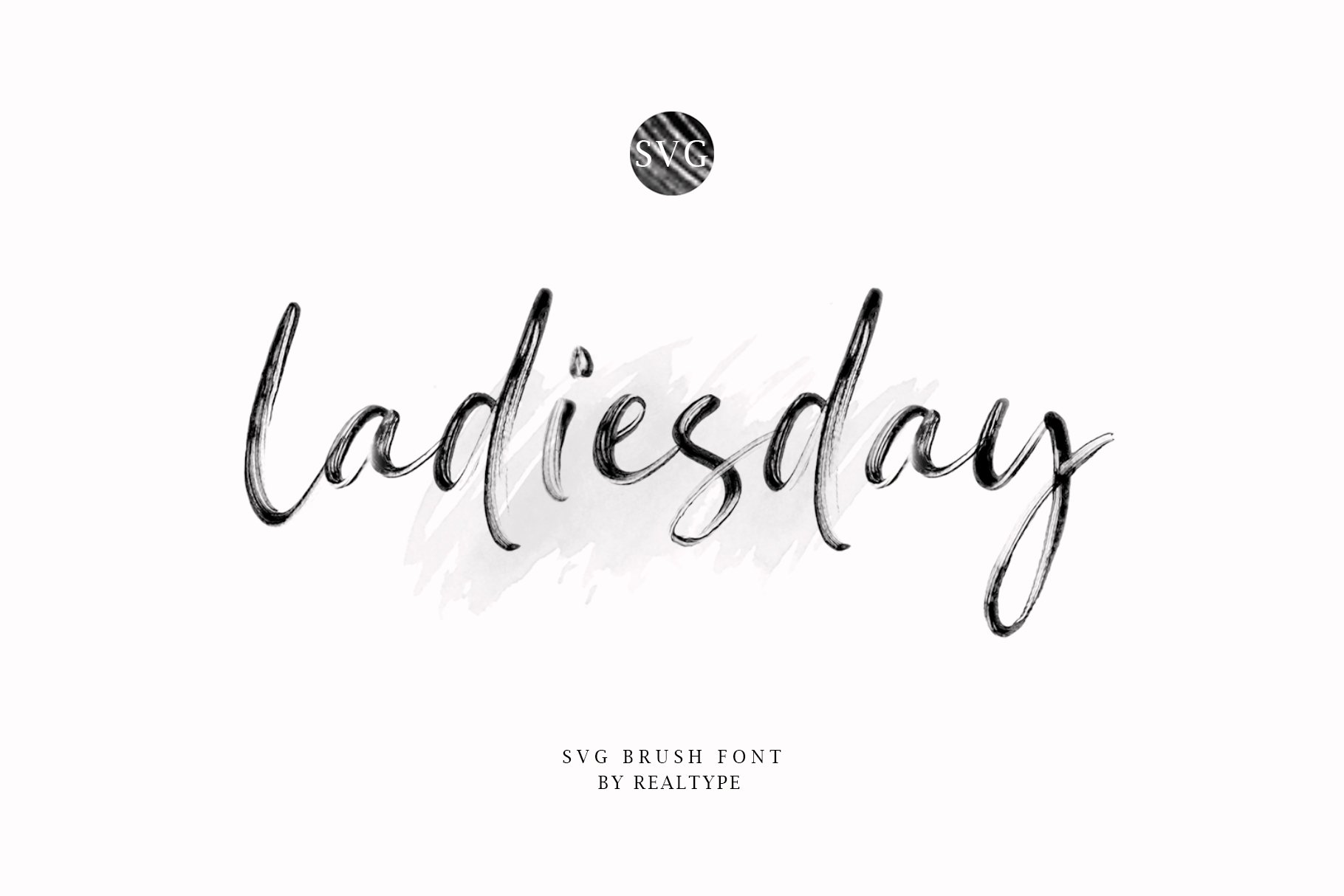 Free Ladiesday SVG Brush Font - Stylish Handwritten Design