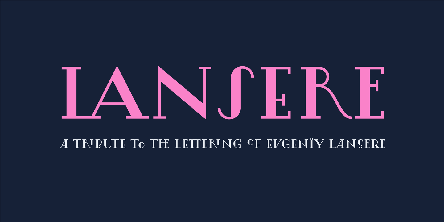 Download Lansere Font Free - Stylish Modern Typeface