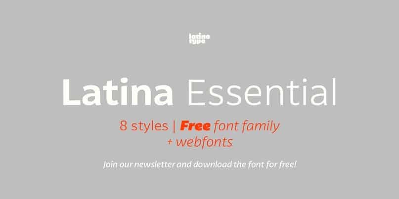 Download Latina Essential Font Free - Unique and Elegant Style