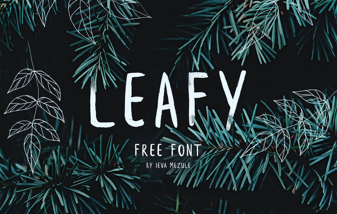 Download Leafy Brush Font Free - Nature-Inspired Design