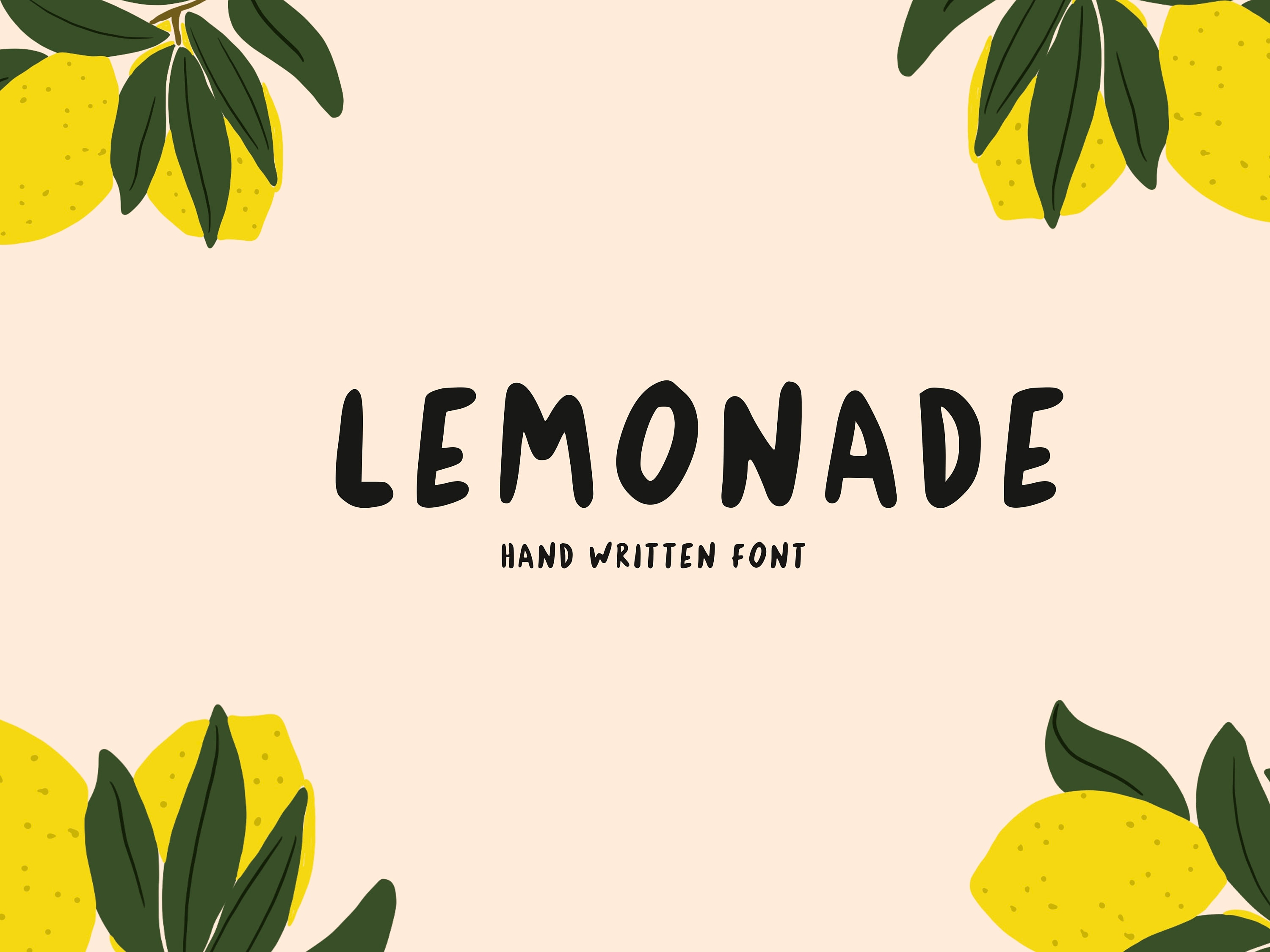 Download Lemonade Font Free - Bright & Cheerful Typography