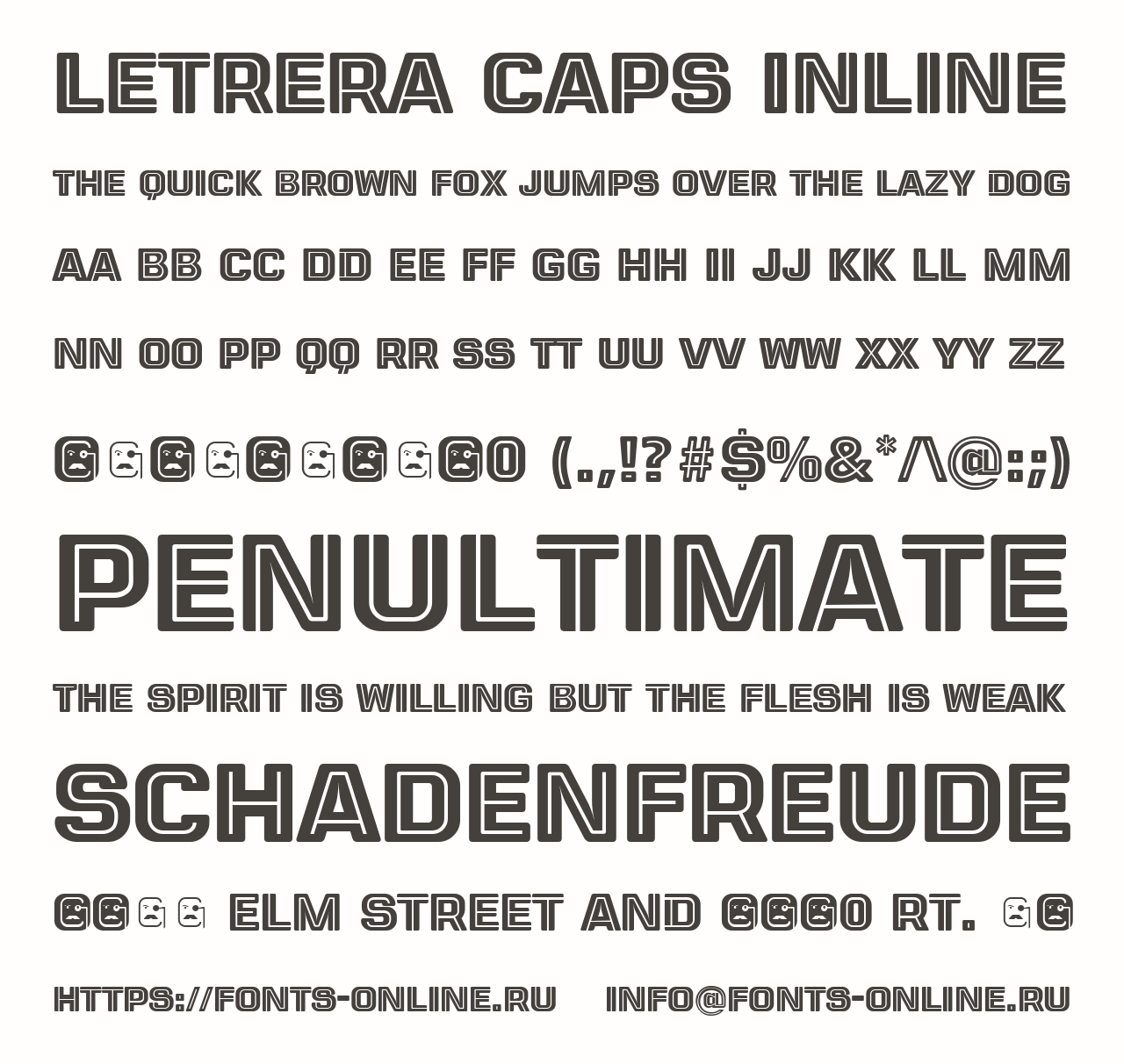 Download Letrera Caps Inline Free - Unique Typeface for Designers