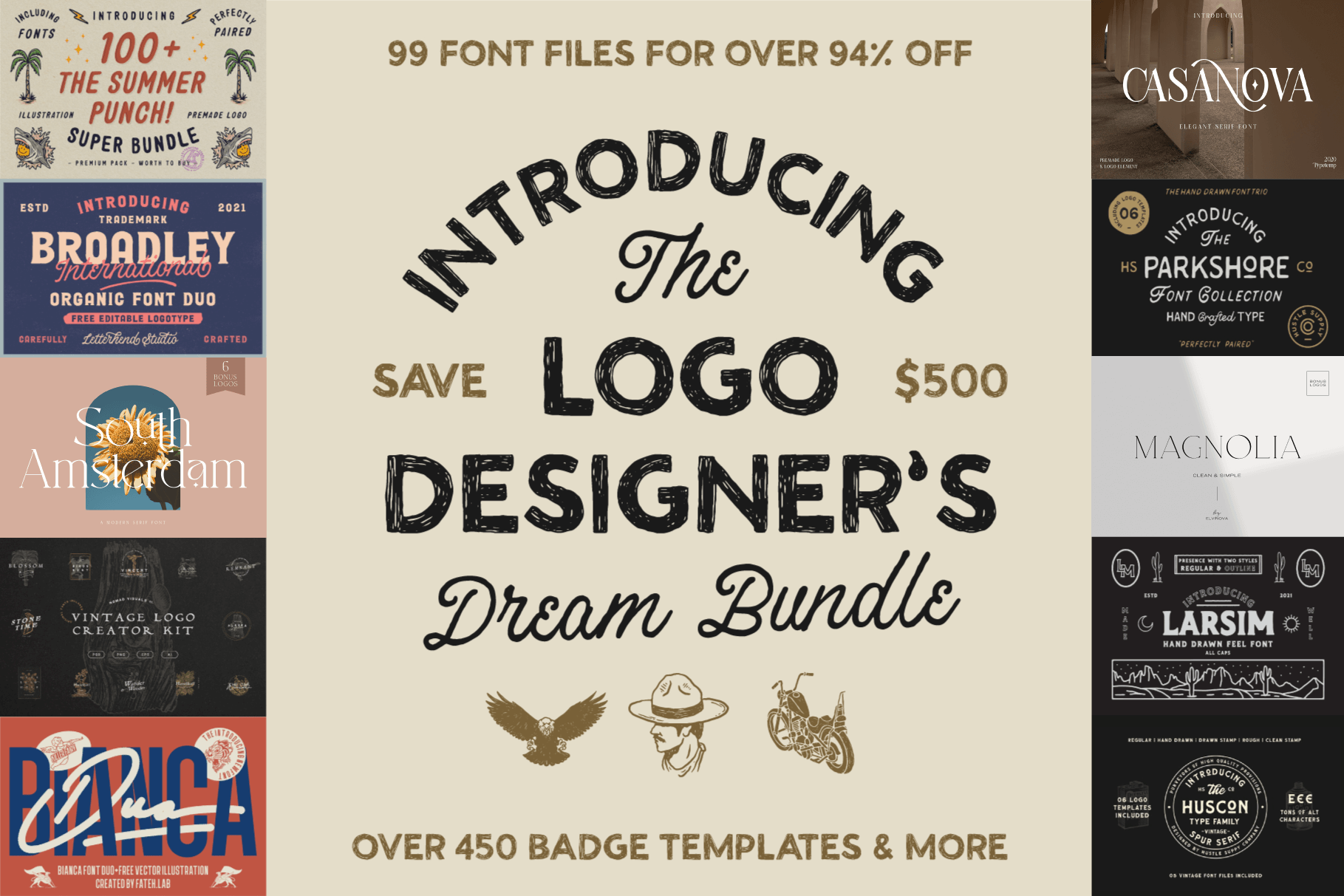 Бесплатно скачайте шрифт для логотипов - Logo Designers Bundle