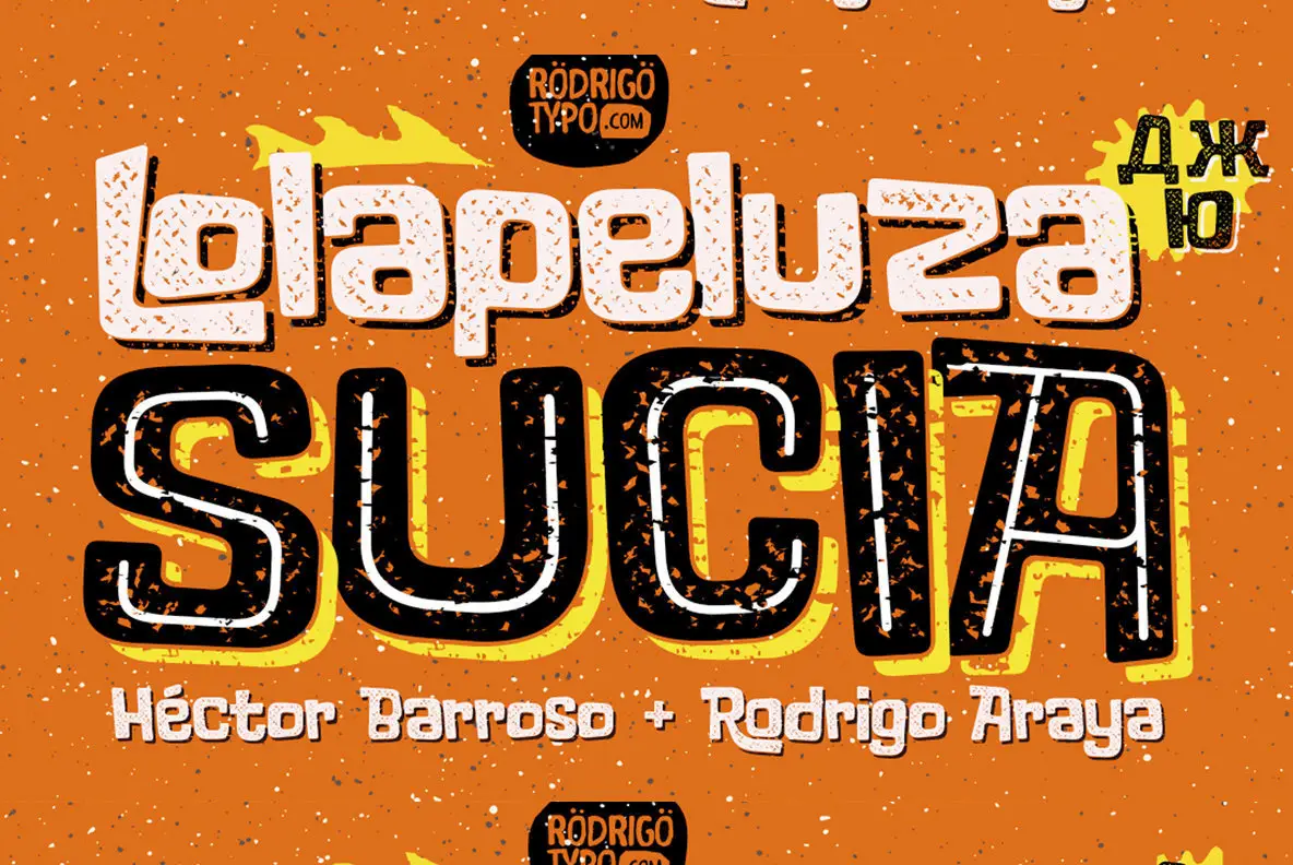 Laden Sie Lolapeluza Sucia kostenlos herunter - Verspielte Schriftart für kreative Designs