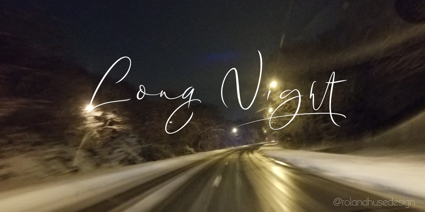 Download Long Night Demo Free - Captivating & Elegant Font