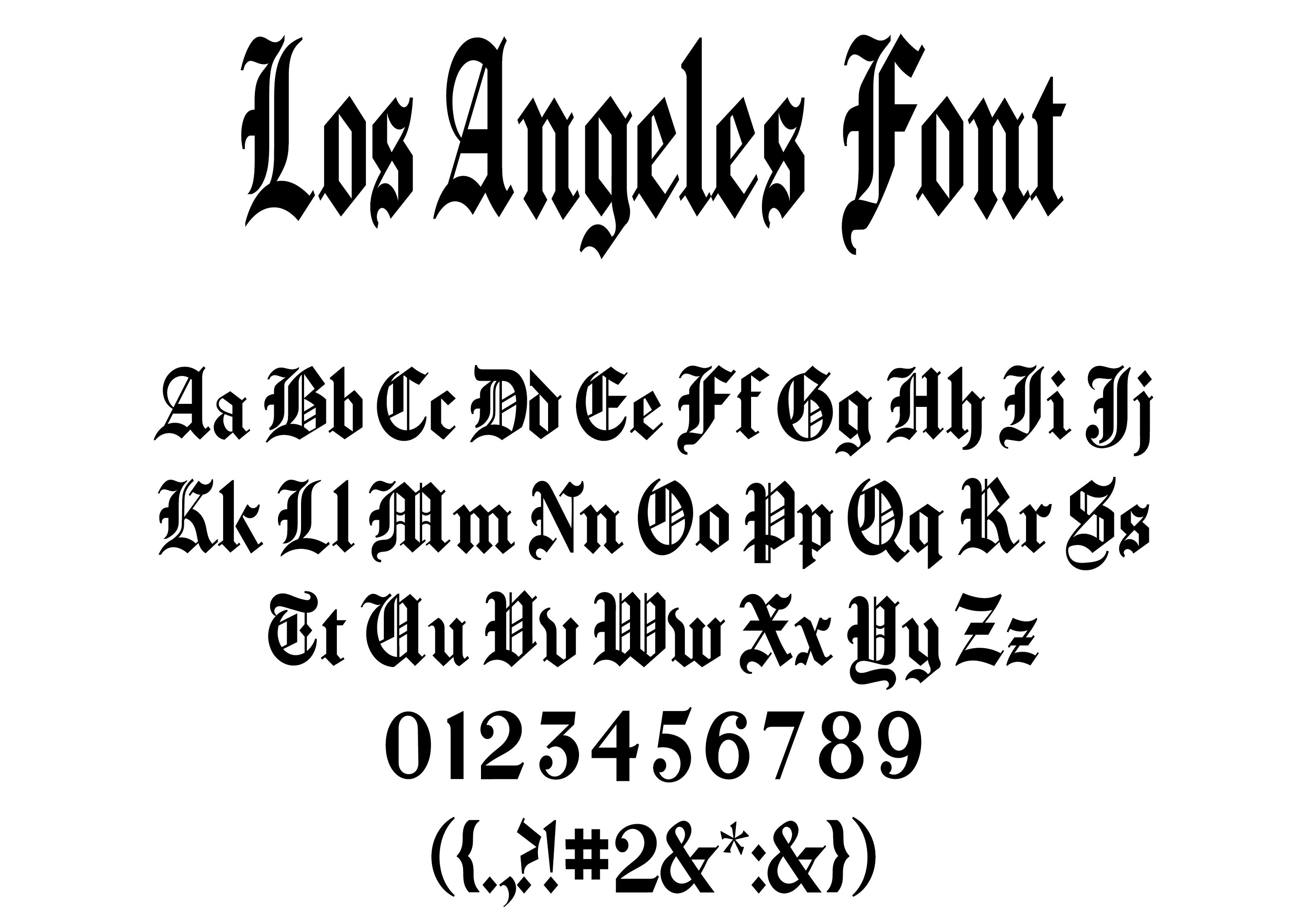 Download Los Angeles Font Free - Urban Chic Design