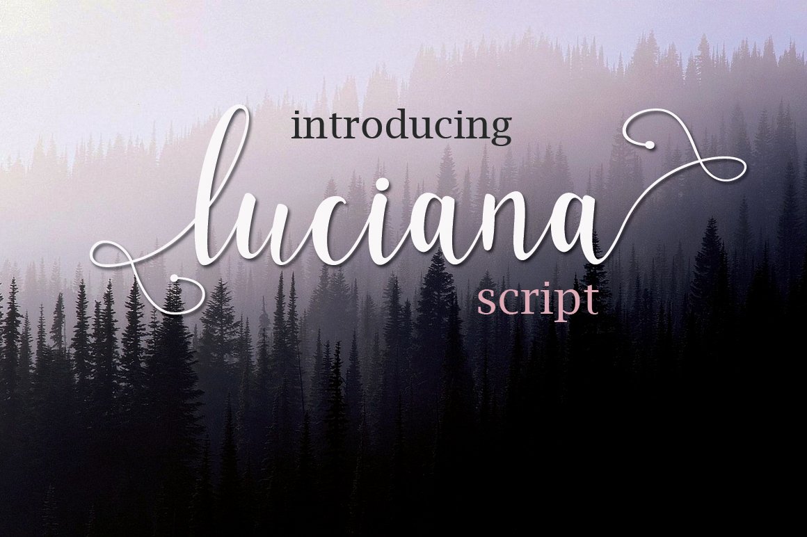 Скачайте бесплатно шрифт Luciana Script - утончённая каллиграфия для ваших проектов