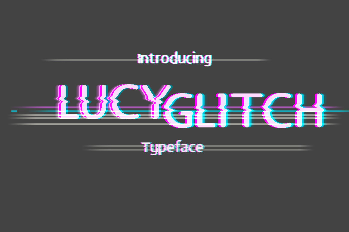 Download Lucy Glitch Font Free - Unique Glitch Style