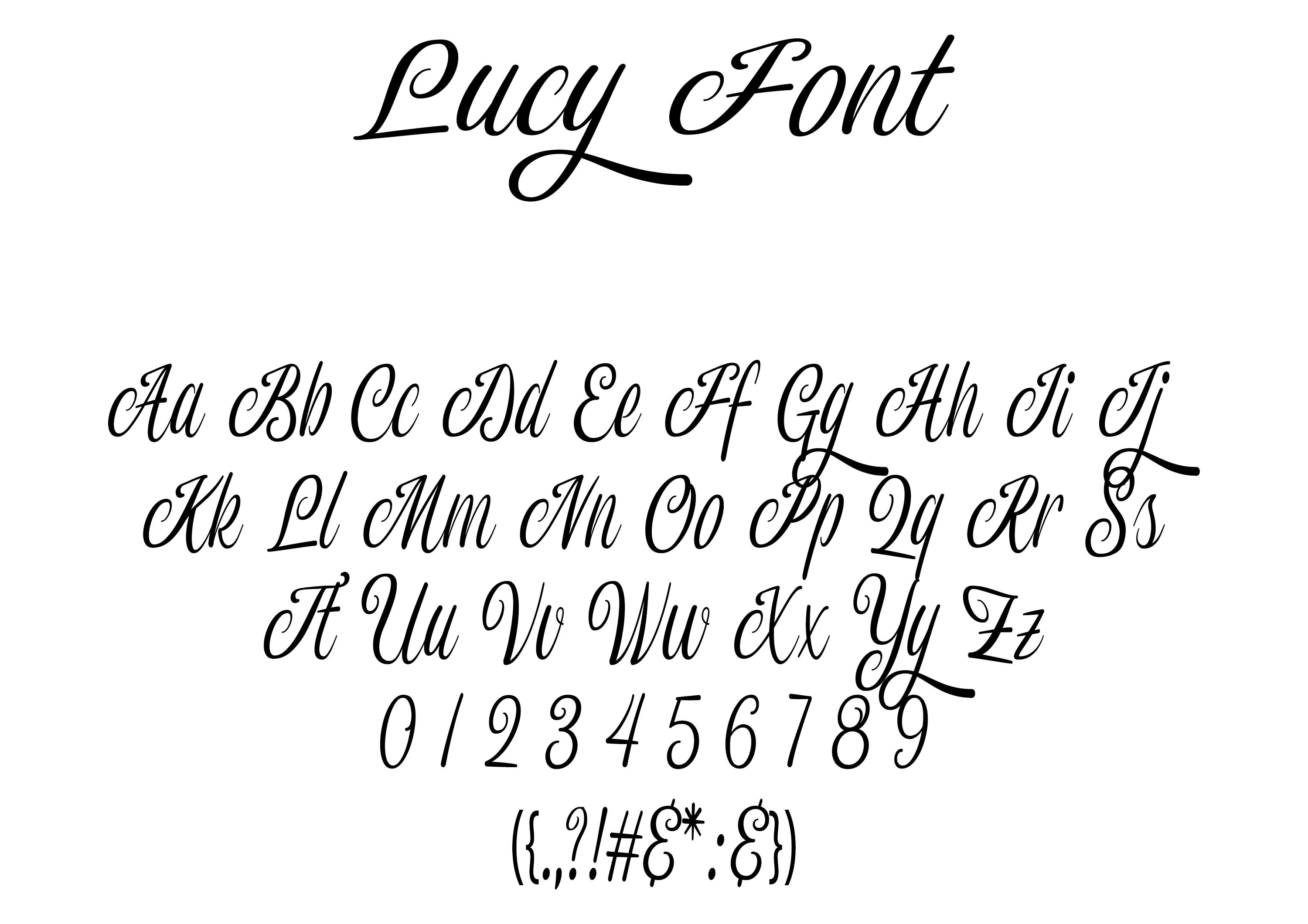 Download Lucy Script Font Free - Elegant Handwritten Style