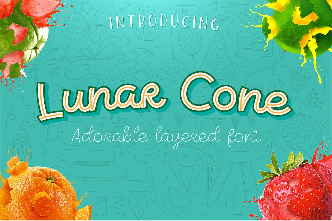 Free Lunar Cone Font Download - Unique Geometric Style