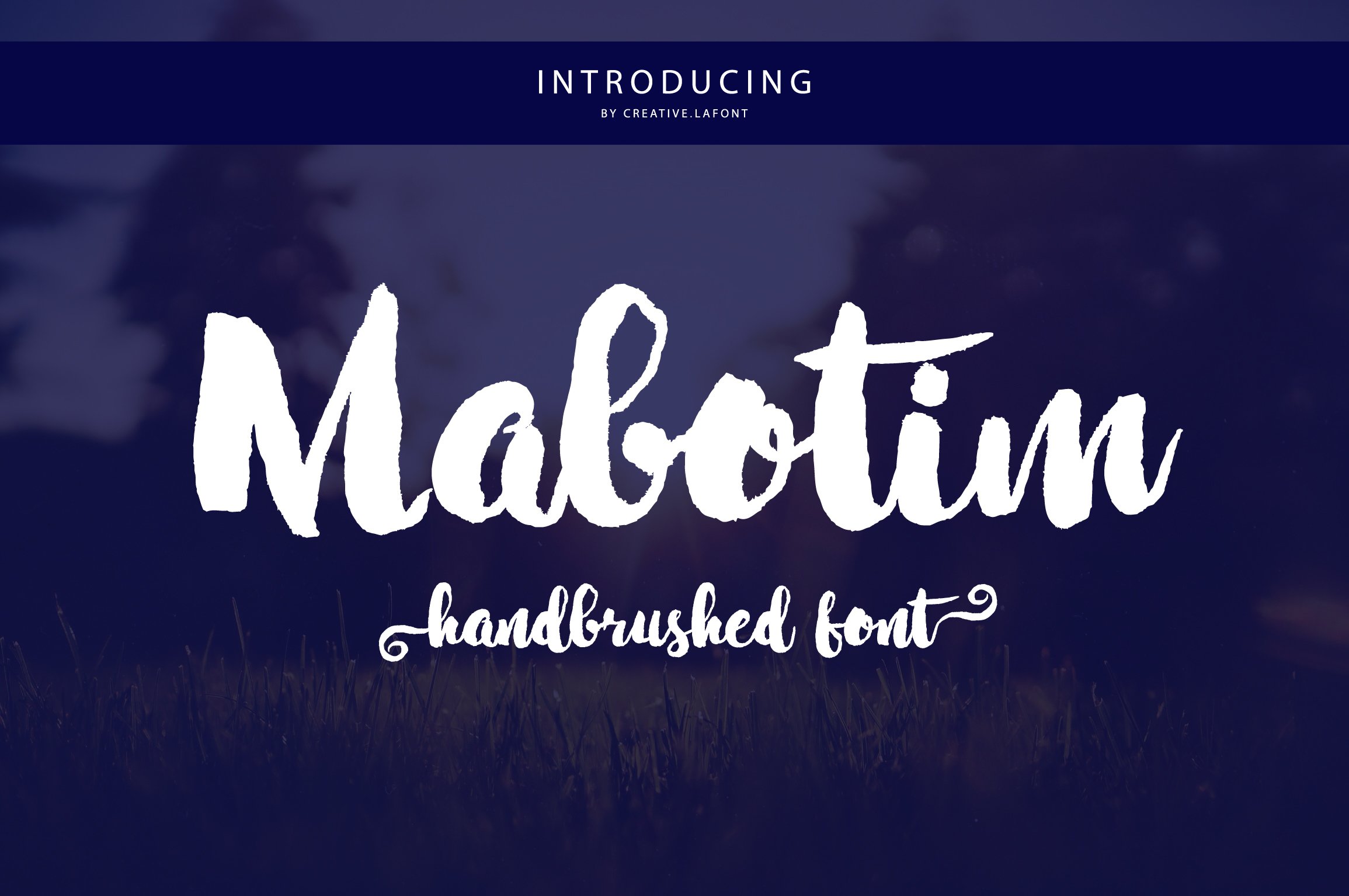 Free Mabotim Brush Font Download - Artistic Handwritten Style