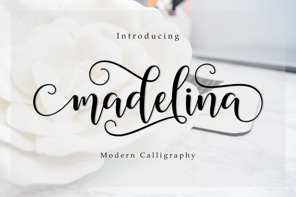 Скачайте бесплатно шрифт Madelina Script - изысканная каллиграфия