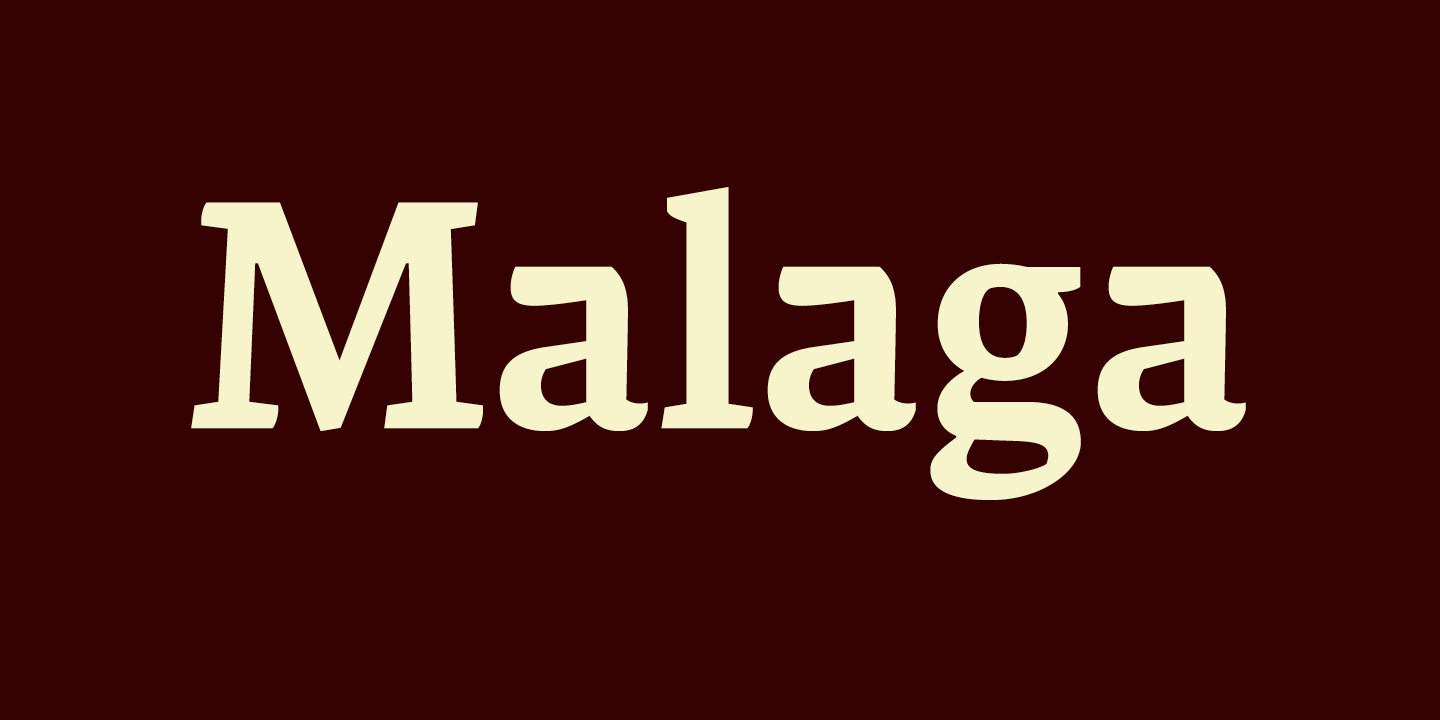 Download Malaga Font Free - Stylish and Versatile Typeface