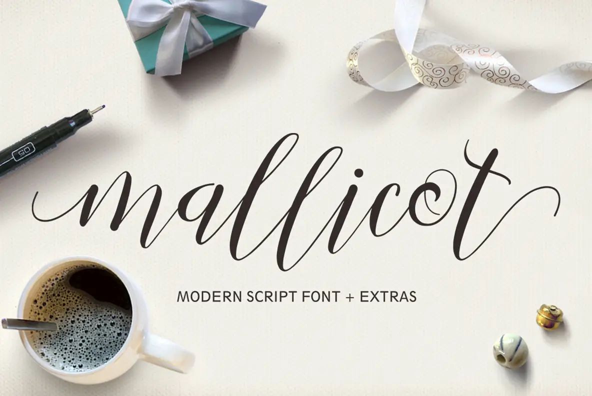 Download Mallicot Script Font for Free - Stylish Handwritten Look