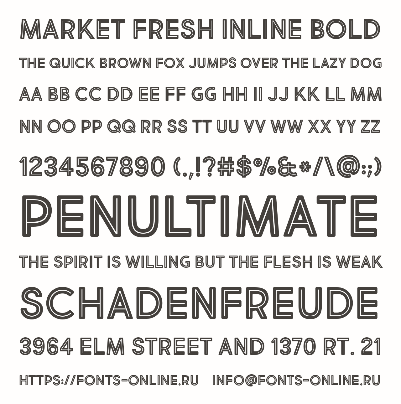 Download Market Fresh Inline Bold Font Free - Fresh & Modern Style