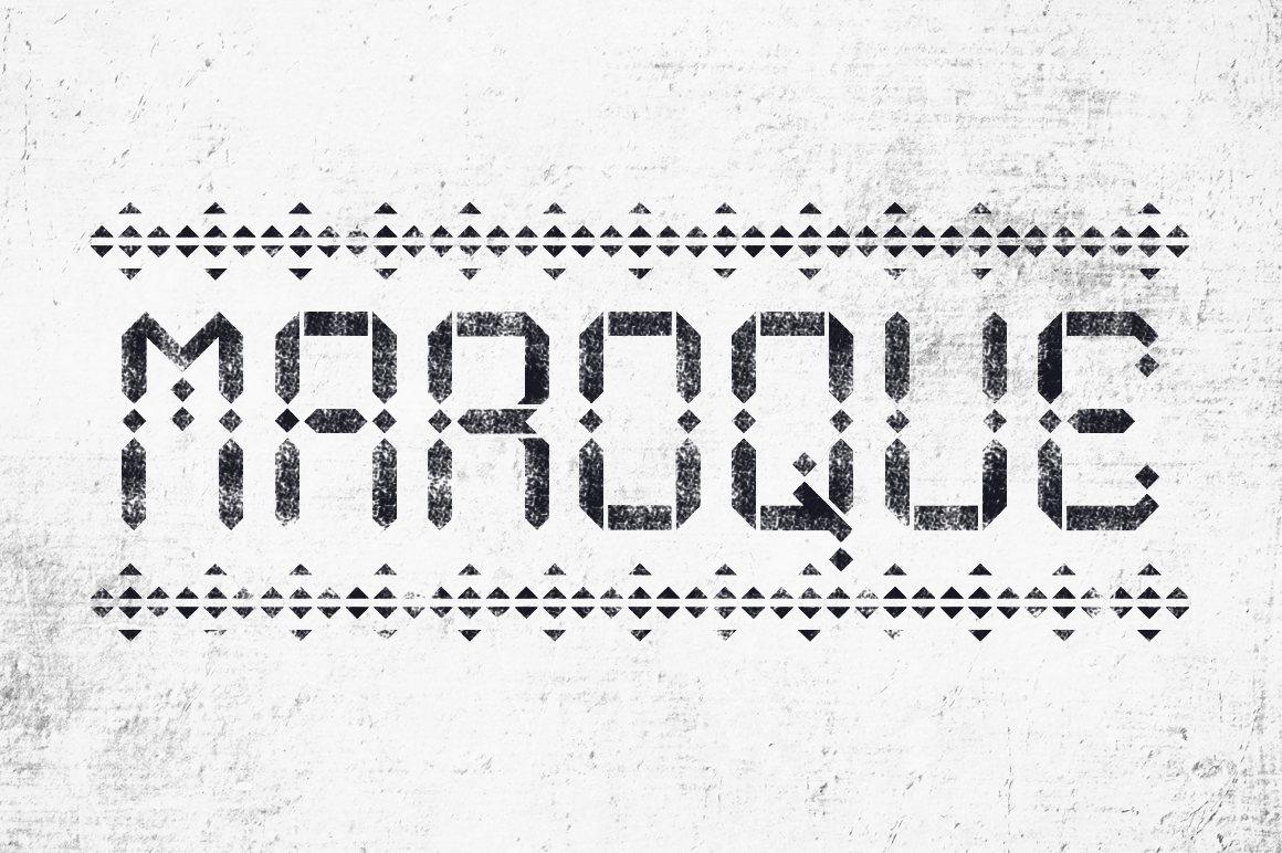 Download Maroque Stencil PRO Free - Unique Decorative Font