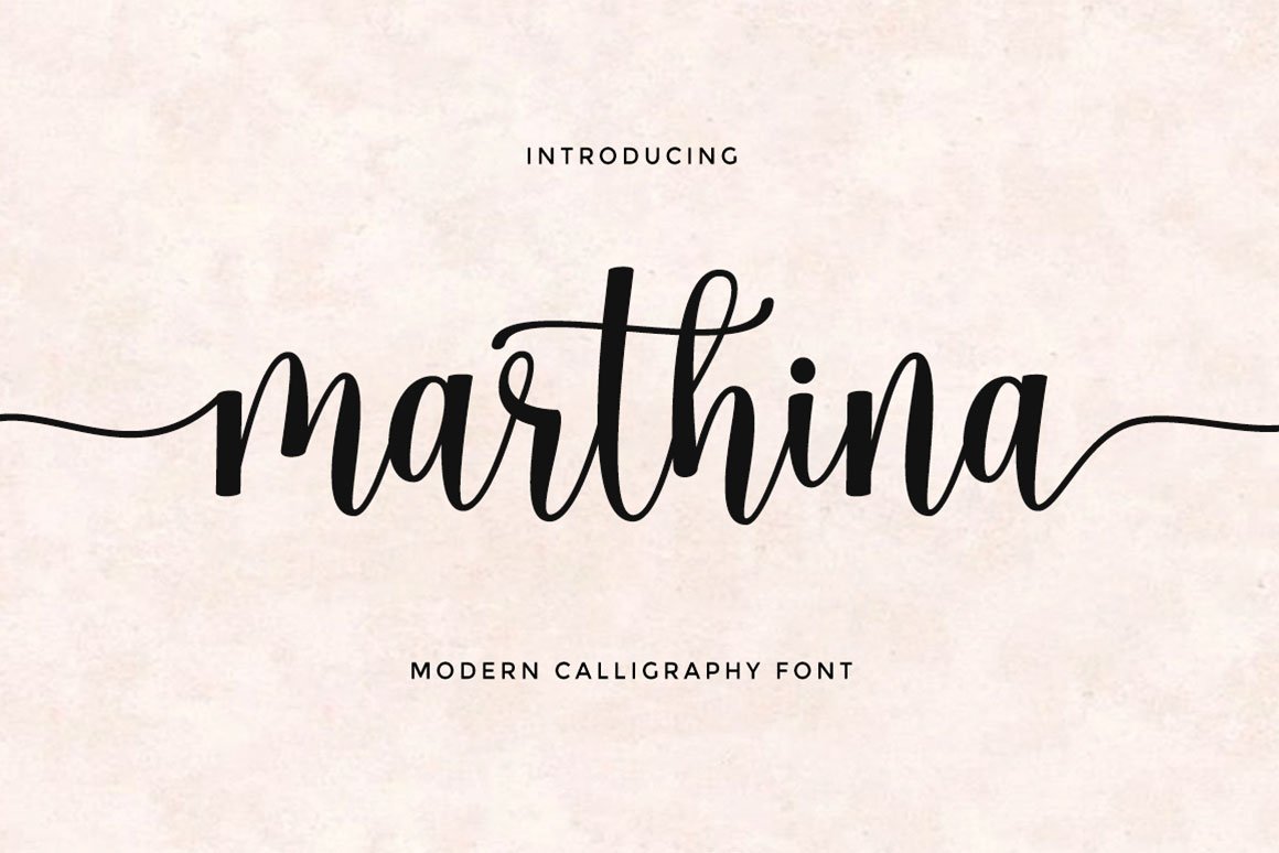 Download Marthina Font Free - Stylish and Modern Typeface