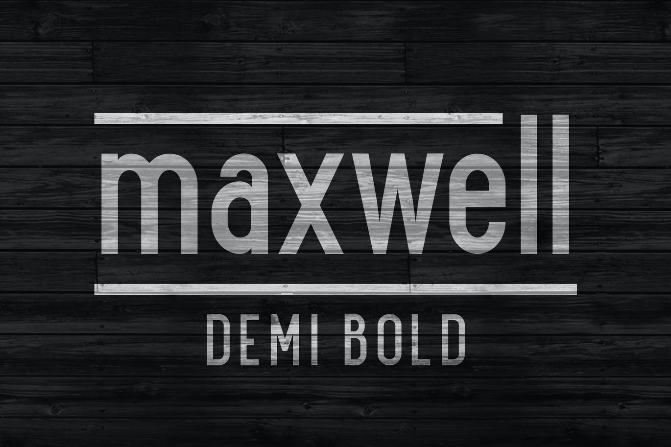 Maxwell Sans Demi Bold - Kostenlose moderne Schriftart zum Download