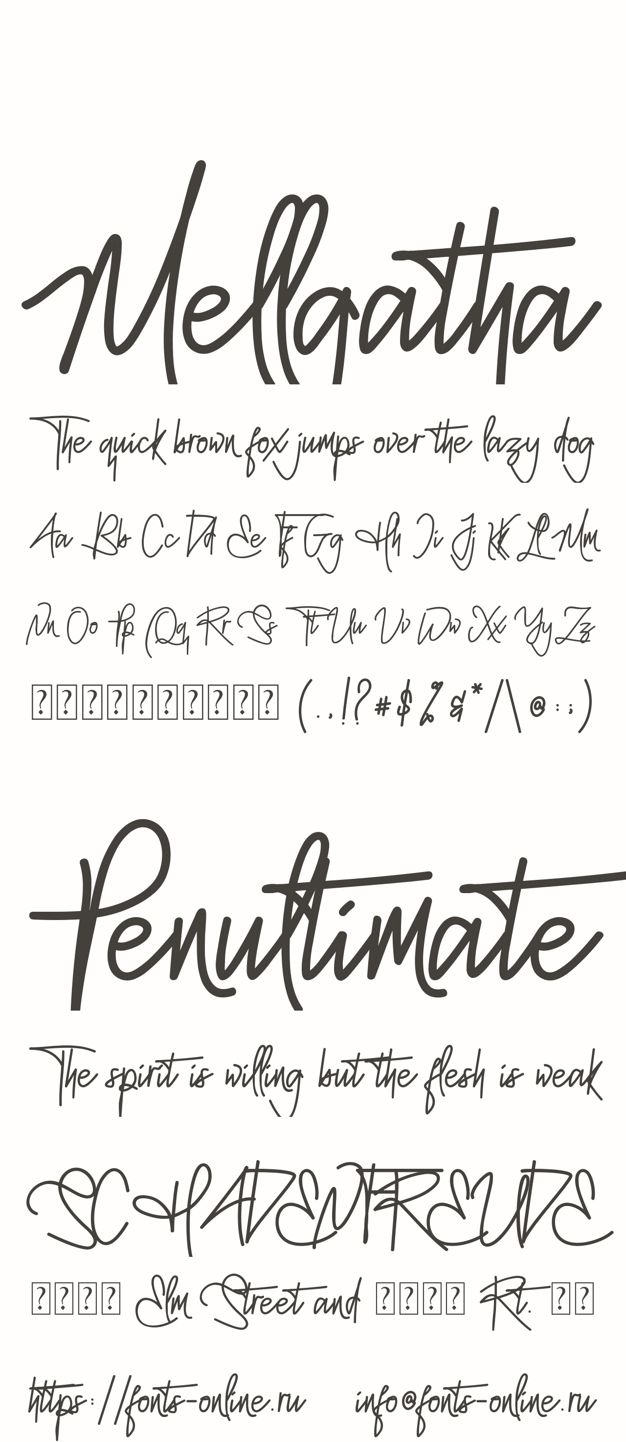 Download Mellgatha Font Free - Unique Handwritten Style